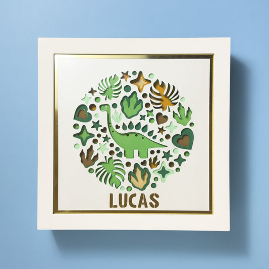 DINOSSAURO - Porta maternidade ou Quadro decorativo personalizado