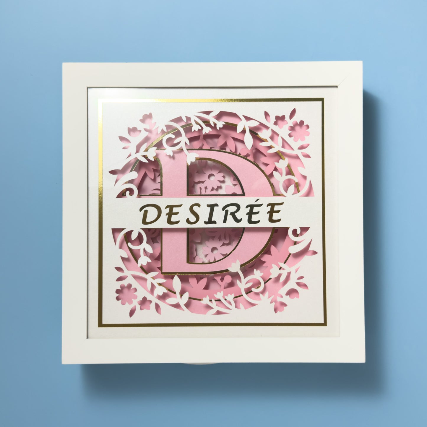 MONOGRAMA FLORES outono - Porta maternidade ou Quadro decorativo personalizado