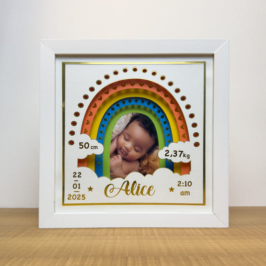 Quadro de Nascimento - ARCO-IRIS Forte