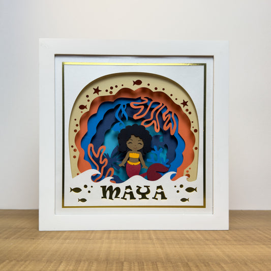 SEREIA negra - Porta maternidade ou Quadro personalizado