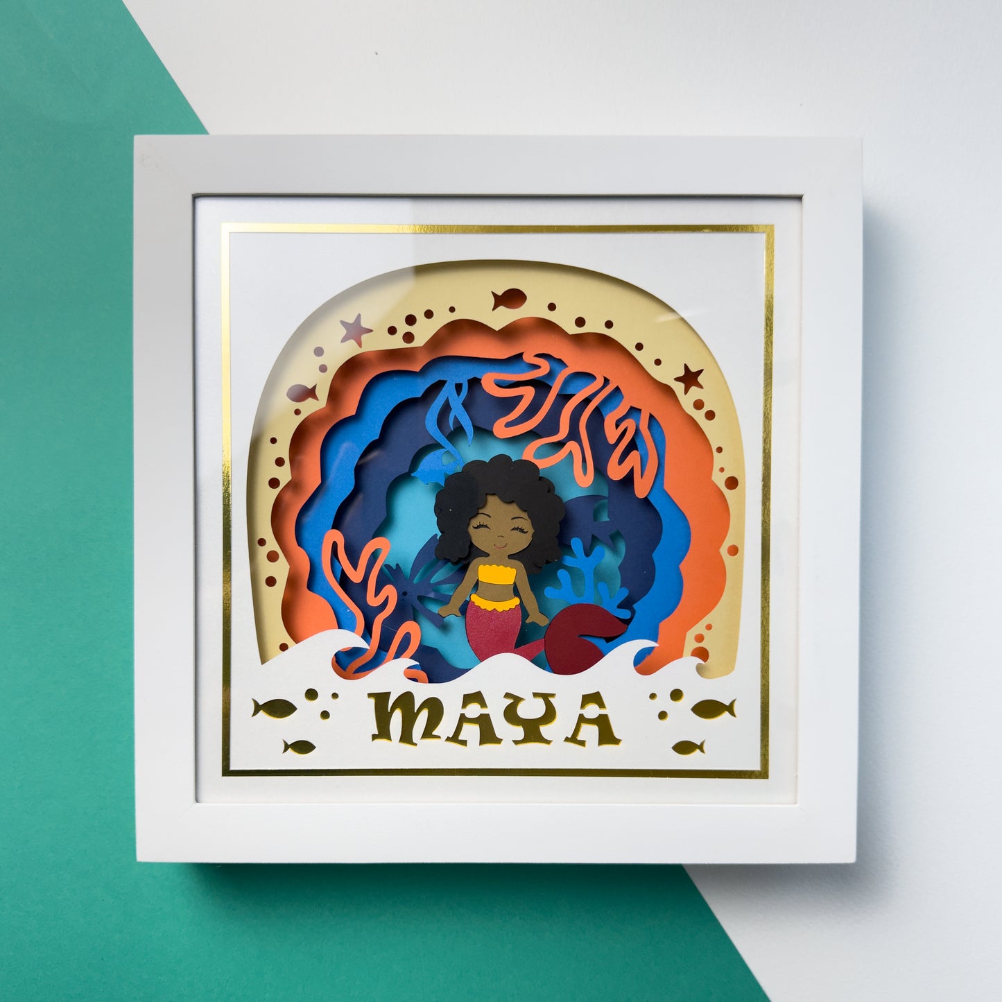 SEREIA negra - Porta maternidade ou Quadro personalizado
