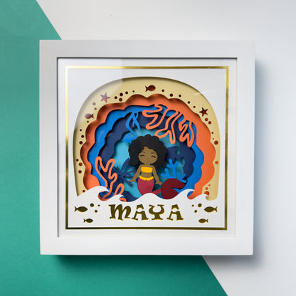 SEREIA negra - Porta maternidade ou Quadro personalizado