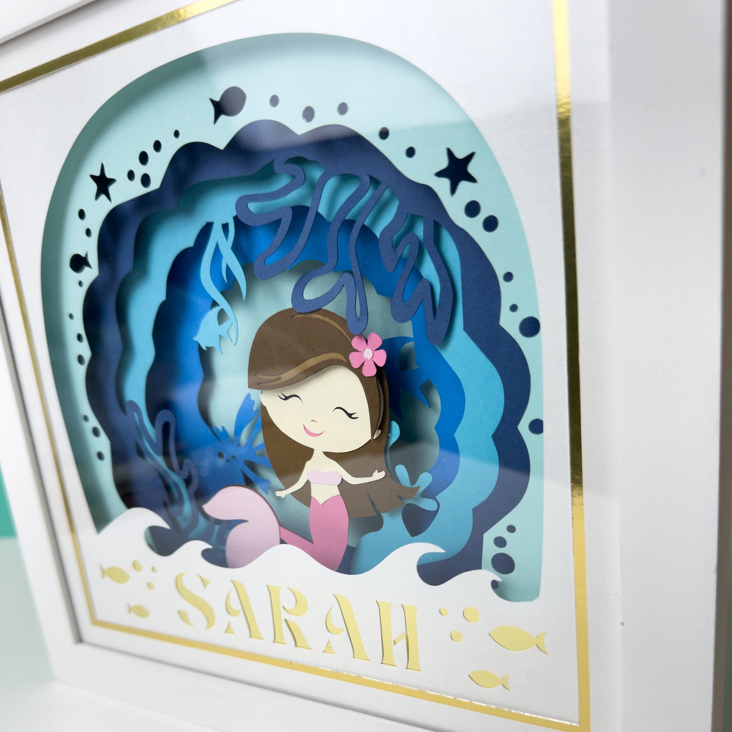 SEREIA morena 2 - Porta maternidade ou Quadro personalizado