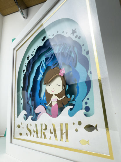 SEREIA morena 2 - Porta maternidade ou Quadro personalizado