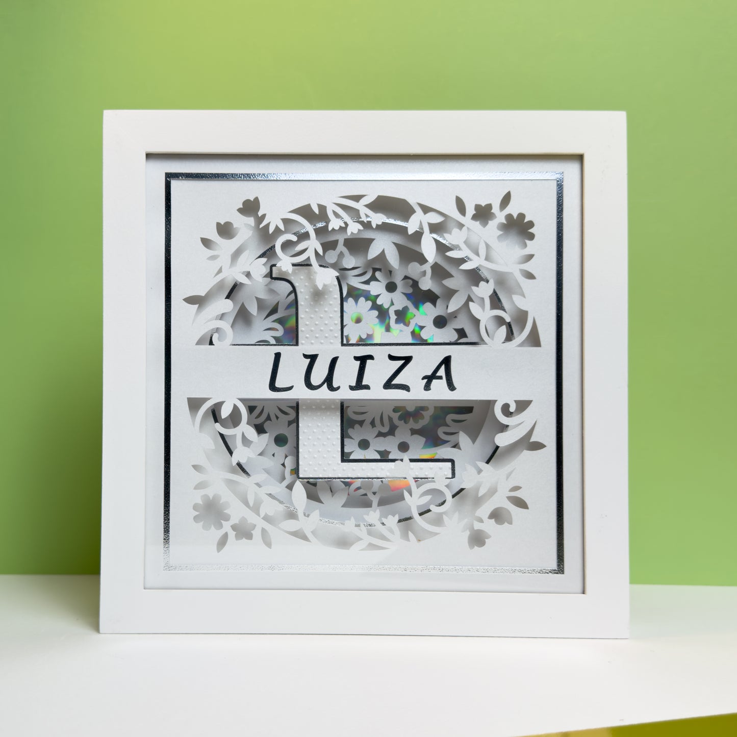 MONOGRAMA FLORES outono - Porta maternidade ou Quadro decorativo personalizado