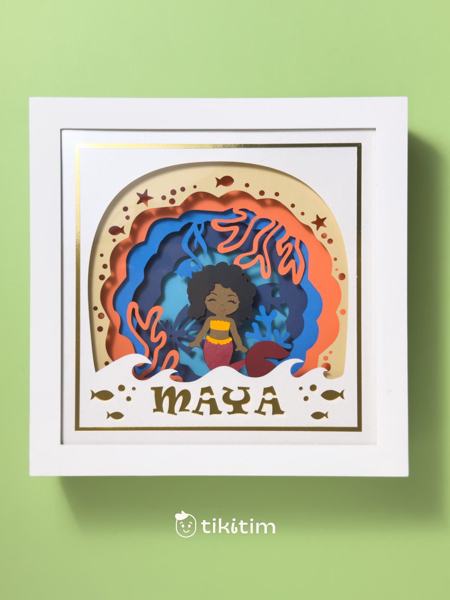 SEREIA negra - Porta maternidade ou Quadro personalizado